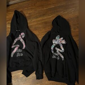 Matching couples hoodies